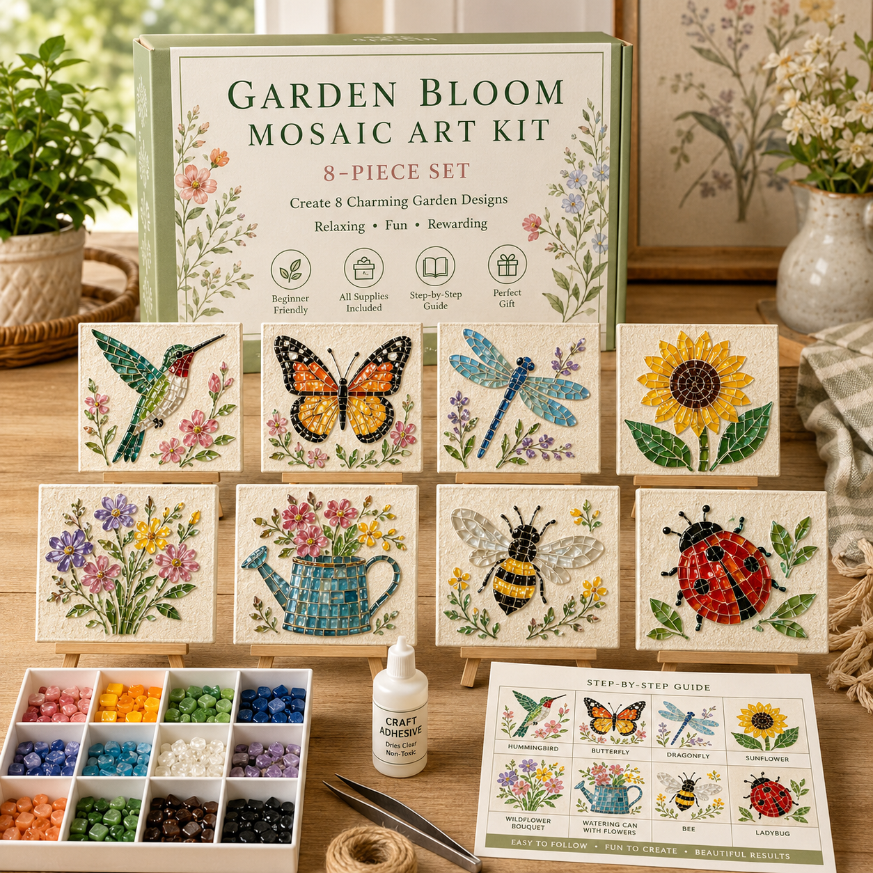 πΈππSea Glass Art Kit β Create Stunning Mosaic Masterpieces at Home π’πΈππ