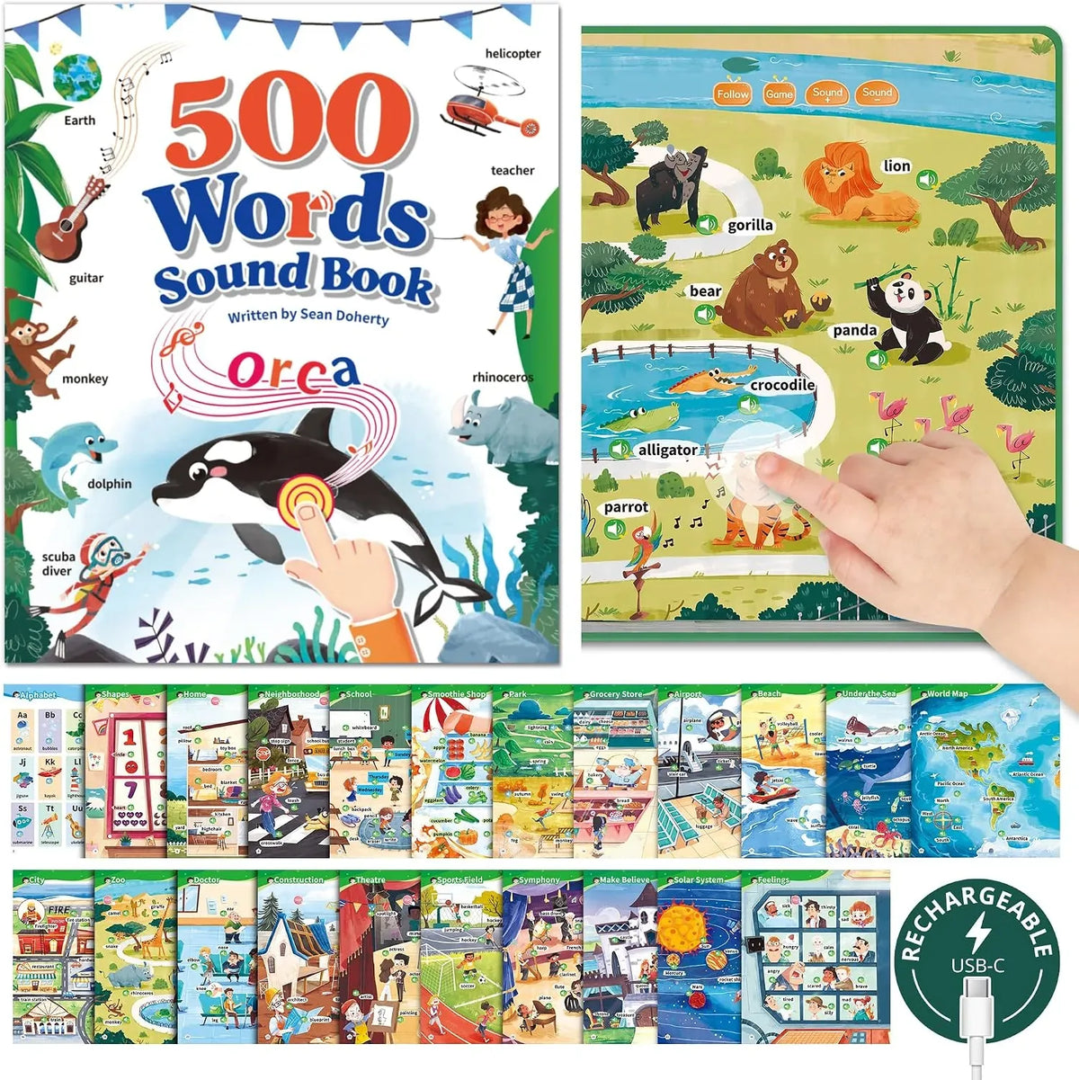English Interactive Sound Book for Early Word Learning – image 1
