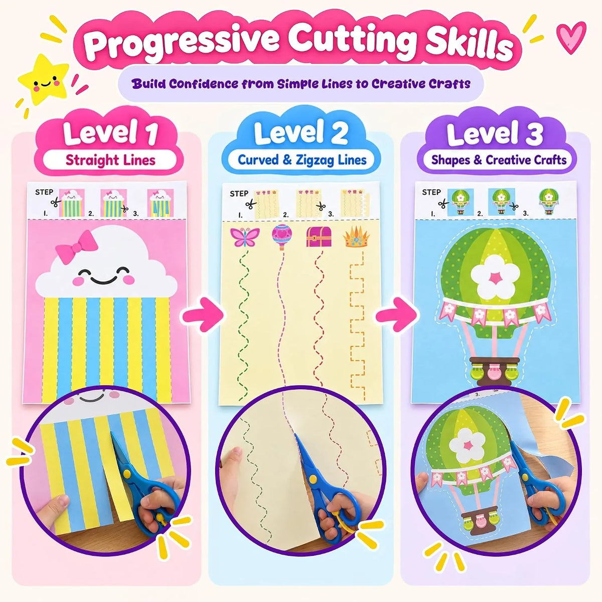 Scissor Skills Activity Book Set for Children – image 4