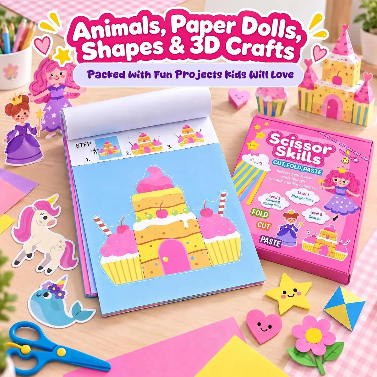 Scissor Skills Activity Book Set for Children – image 6