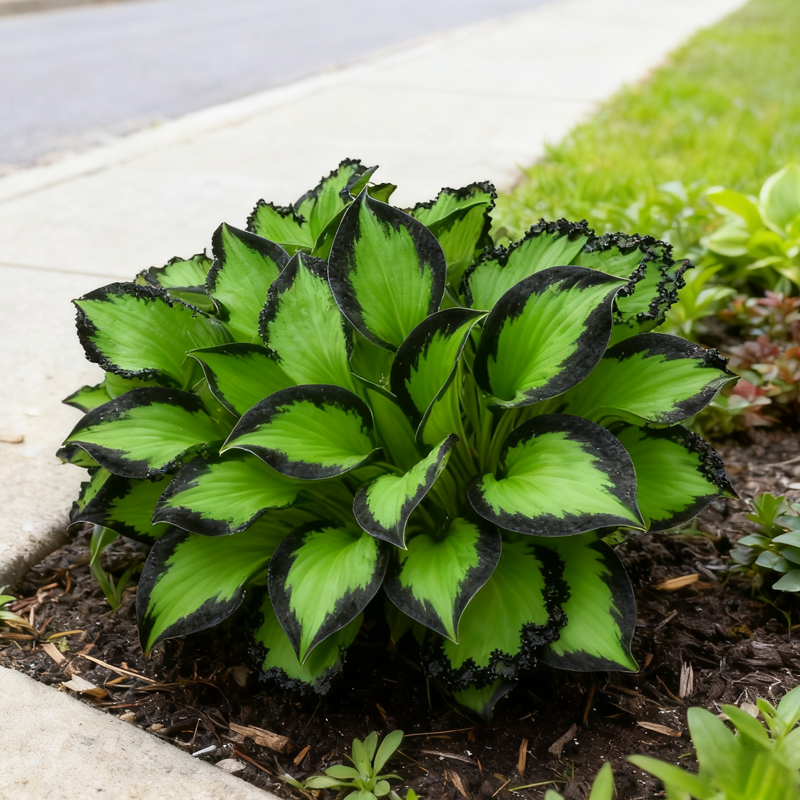 🌿🌌Rare Midnight Purple Hostas Seeds – Like Stars Sprinkled on Every Leaf