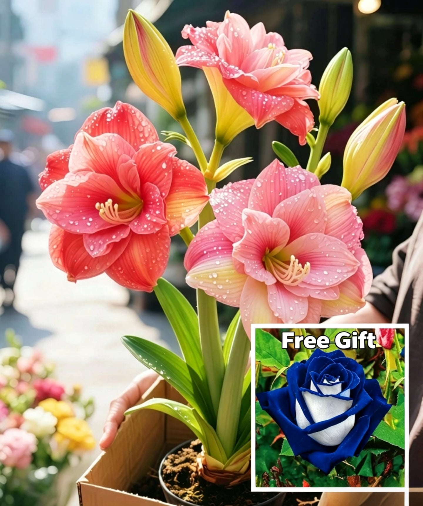 🌺 Amaryllis Bulbs– Dramatic Blooms. Effortless Grace! 🌿✨