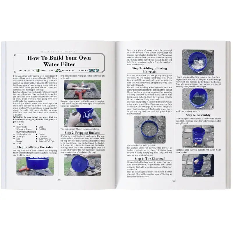 No Grid Survival Projects Illustrated DIY Reference Book