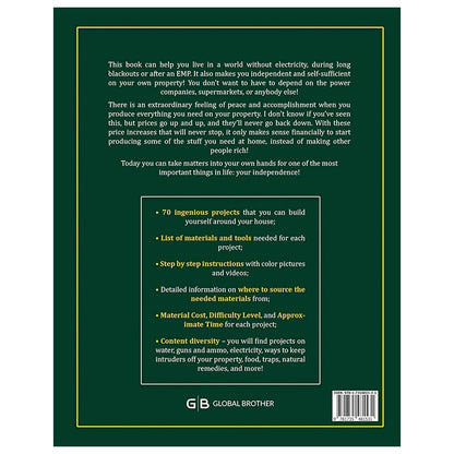 No Grid Survival Projects Illustrated DIY Reference Book