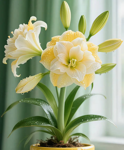 🌺 Amaryllis Bulbs– Dramatic Blooms. Effortless Grace! 🌿✨