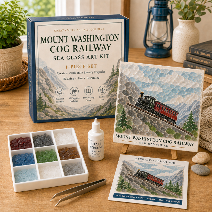 🚂 Great American Rail Journeys Sea Glass Art Kit