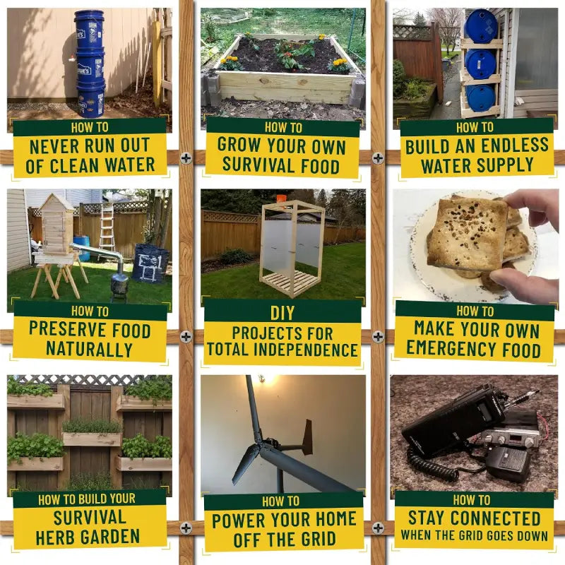 No Grid Survival Projects Illustrated DIY Reference Book