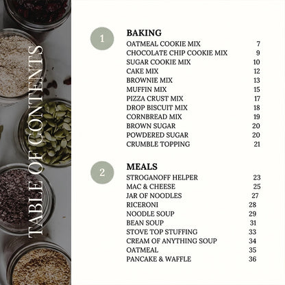 The Dry Mix Pantry Printed Recipe Book for Home Cooking