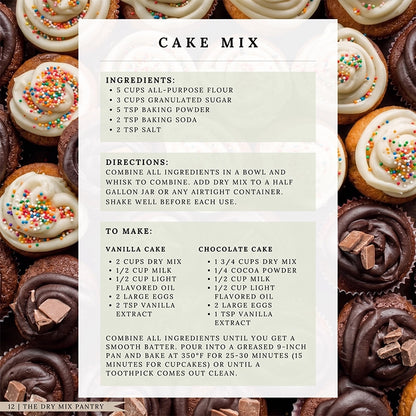 The Dry Mix Pantry Printed Recipe Book for Home Cooking