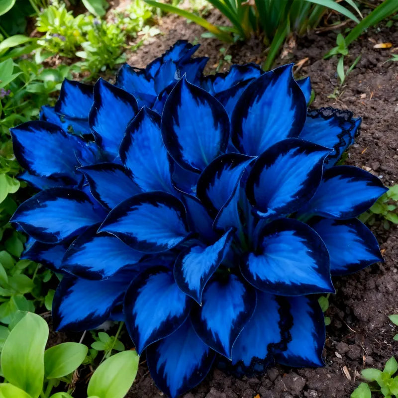 🌿🌌Rare Midnight Purple Hostas Seeds – Like Stars Sprinkled on Every Leaf
