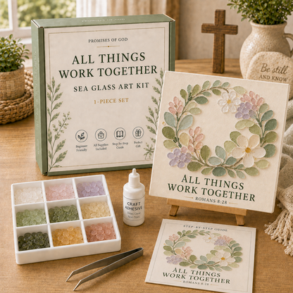 🌿 Promises of God Sea Glass Art Kit