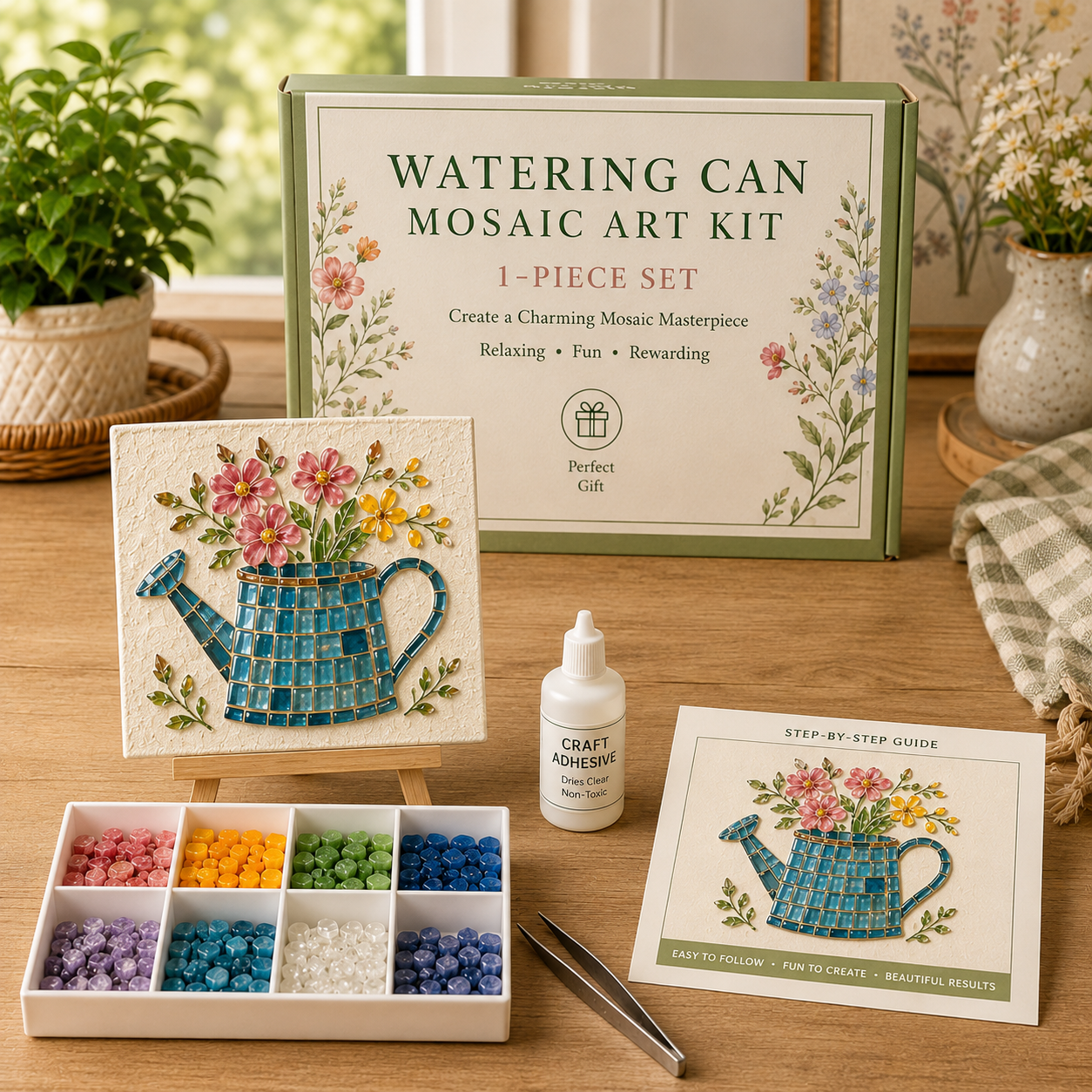 🌸🙏💖Sea Glass Art Kit – Create Stunning Mosaic Masterpieces at Home 🐢🌸🙏💖