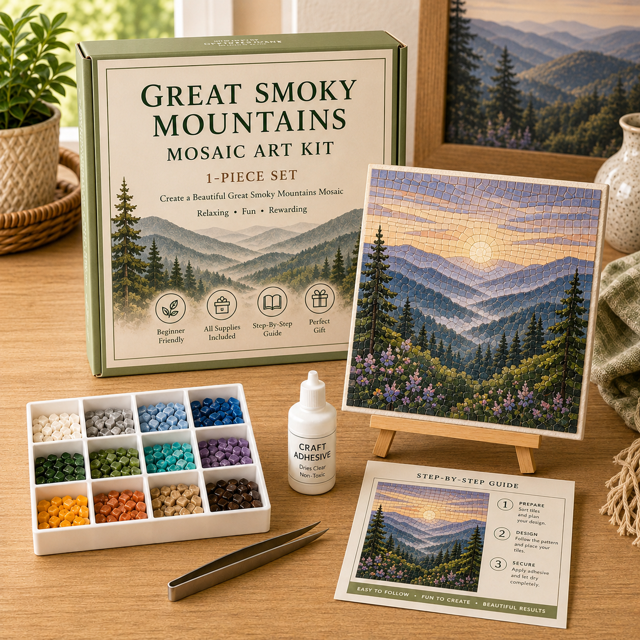 🏞️ America’s National Parks Sea Glass Art Kit