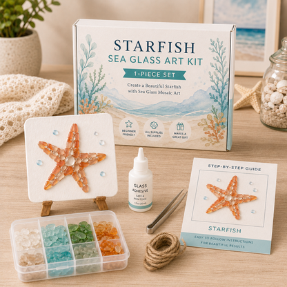 🌸🙏💖Sea Glass Art Kit – Create Stunning Mosaic Masterpieces at Home 🐢🌸🙏💖