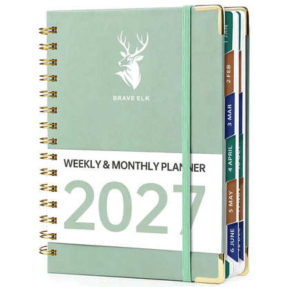 2027 A5 Deer Spiral Planner – 160 Sheets