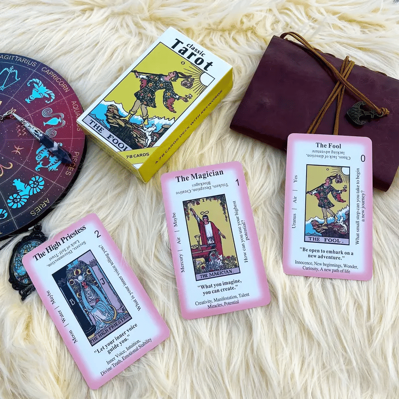 Classic Tarot Learning Card Deck for Beginners