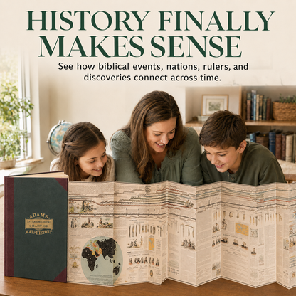 Adams Time Chart Foldout World History Book