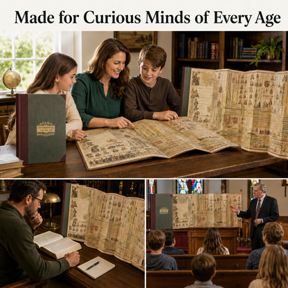 Adams Time Chart Foldout World History Book