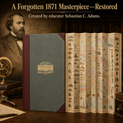 Adams Time Chart Foldout World History Book