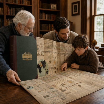 Adams Time Chart Foldout World History Book