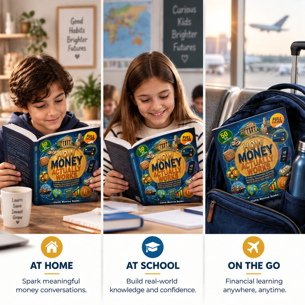 How Money Actually Works: Illustrated Money Learning Book for Kids, A5