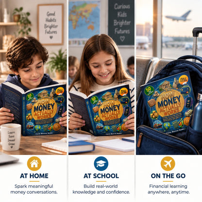 How Money Actually Works: Illustrated Money Learning Book for Kids, A5