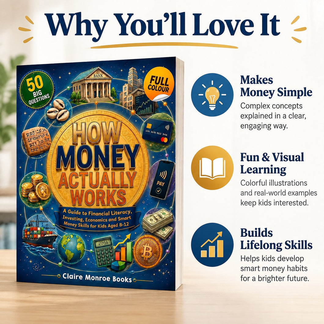 How Money Actually Works: Illustrated Money Learning Book for Kids, A5
