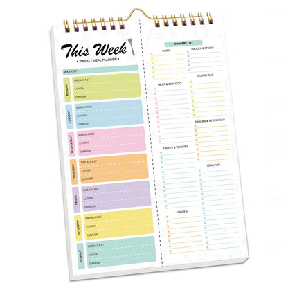 Magnetic Weekly Meal Planner Board for Kitchen Planning