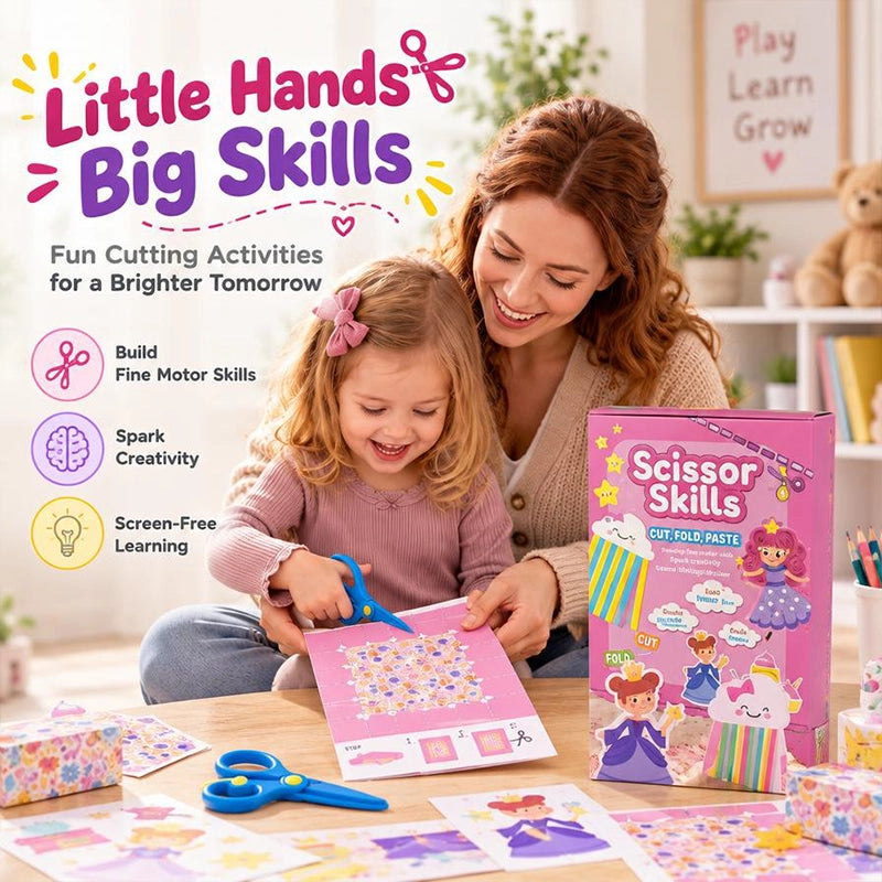 Scissor Skills Activity Book Set for Children