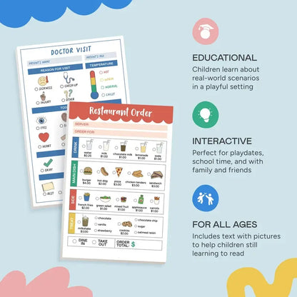 Illustrated Pretend Play Notepads for Make-Believe Adventures — view 3