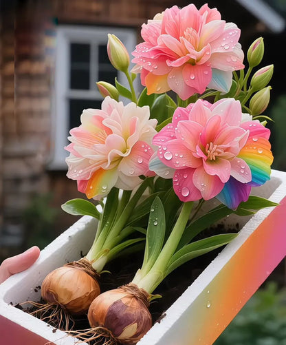 🌺 Amaryllis Bulbs– Dramatic Blooms. Effortless Grace! 🌿✨