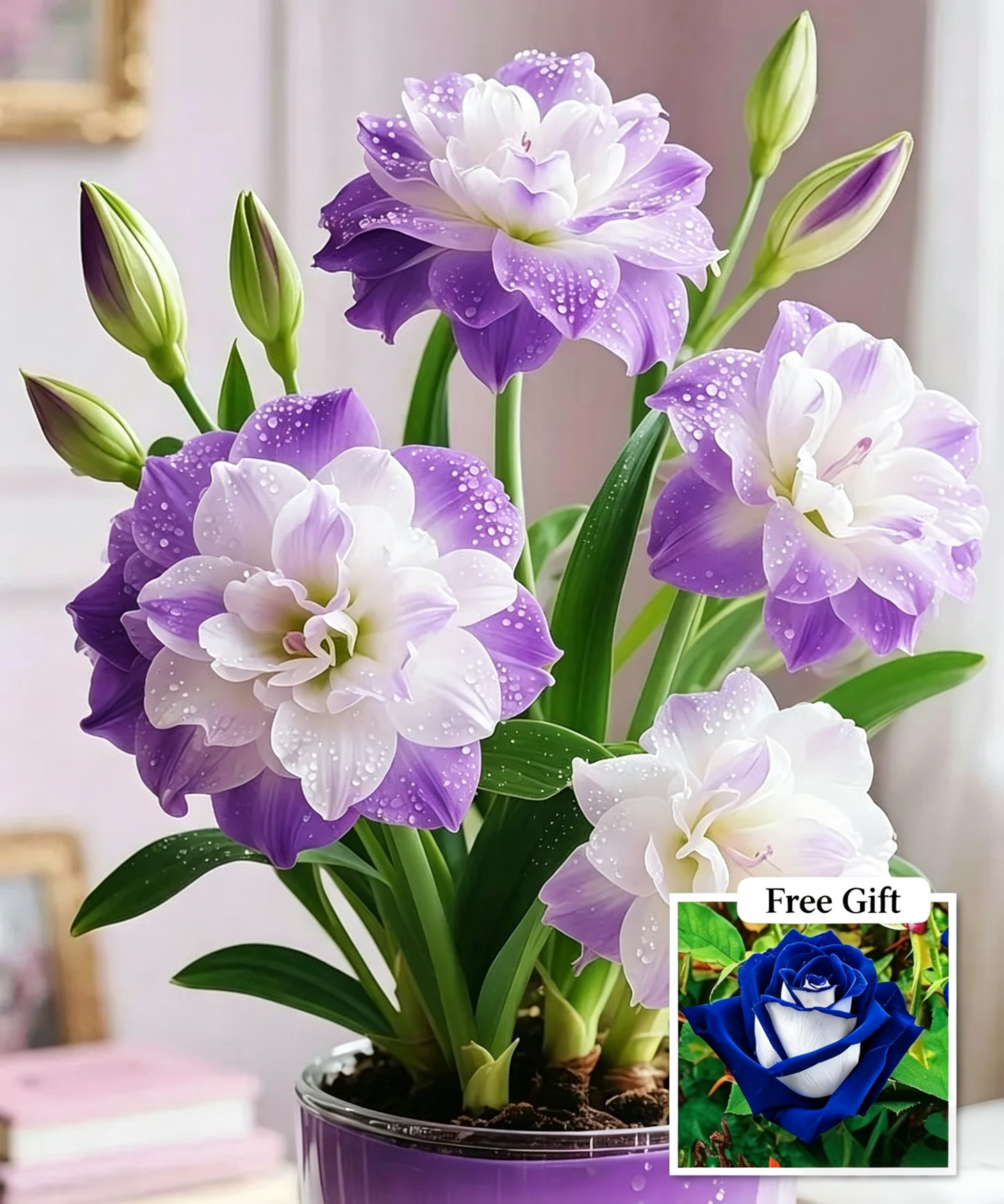 🌺 Amaryllis Bulbs– Dramatic Blooms. Effortless Grace! 🌿✨