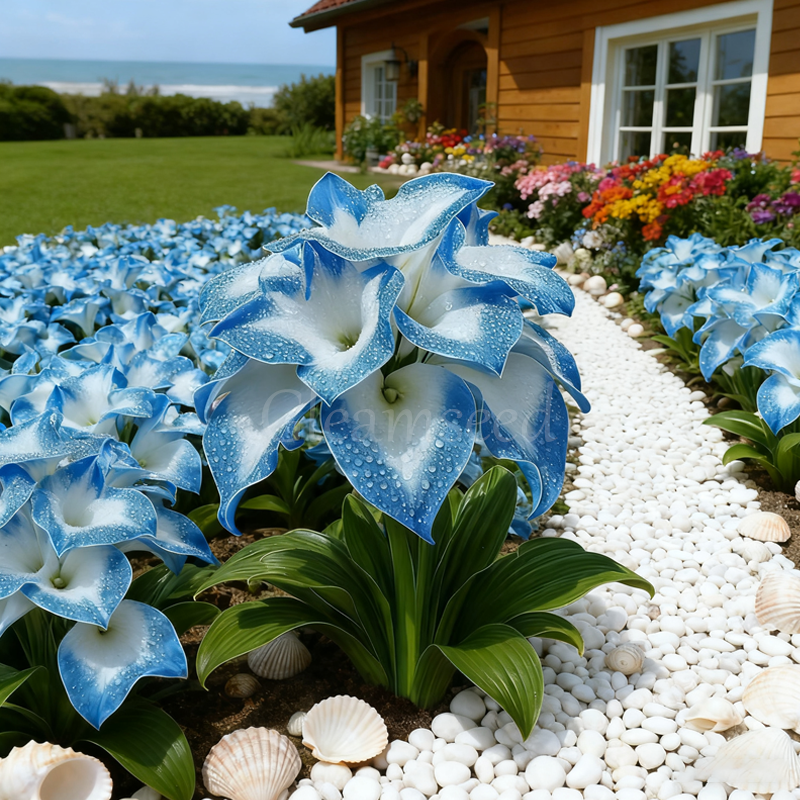 ❄️ Rare new variety Ice Blue Calla Lily bulbs 💙 - Easy to grow. cold and heat resistant