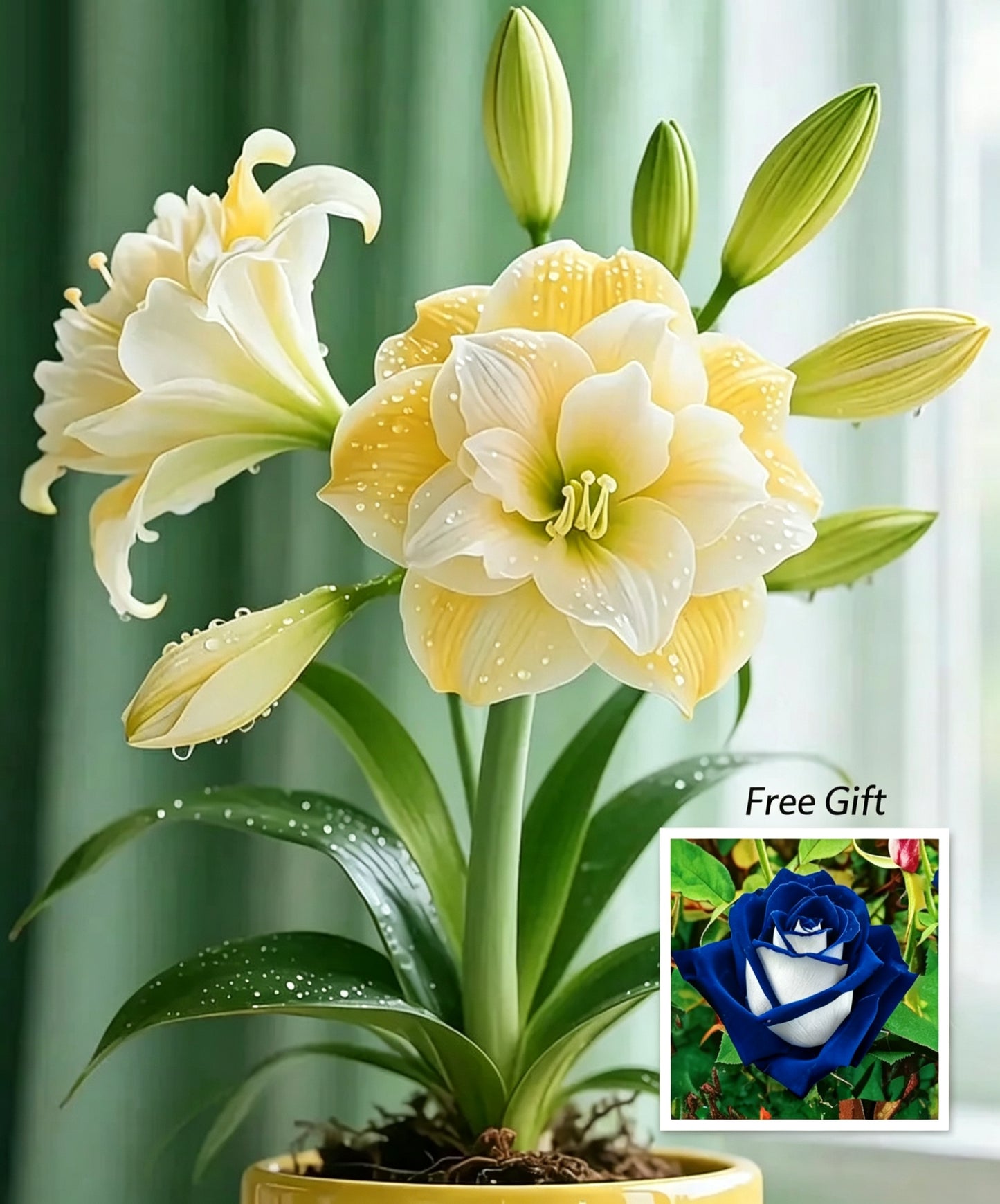 🌺 Amaryllis Bulbs– Dramatic Blooms. Effortless Grace! 🌿✨