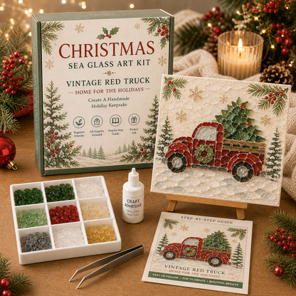 Christmas Sea Glass Art Kit Collection 🎄✨