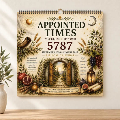 2026–2027 Hebrew Holiday and Shabbat Wall Calendar