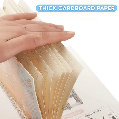 Reusable Grooved Handwriting Practice Books for Letters and Numbers