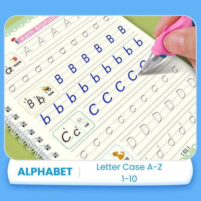 Reusable Grooved Handwriting Practice Books for Letters and Numbers