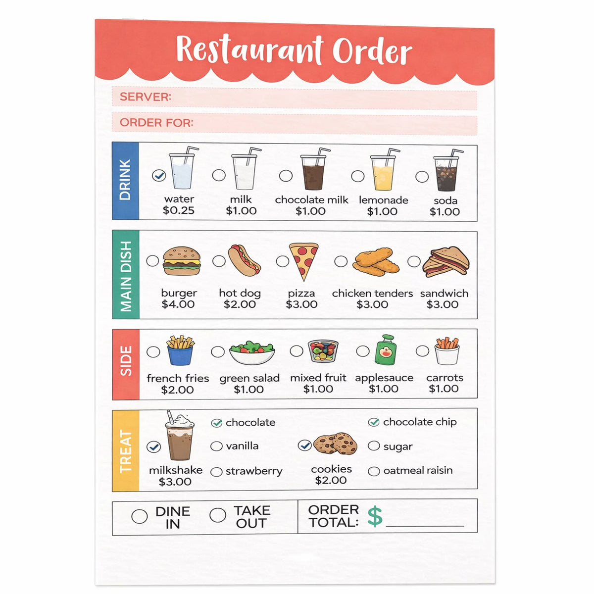 Illustrated Pretend Play Notepads for Make-Believe Adventures