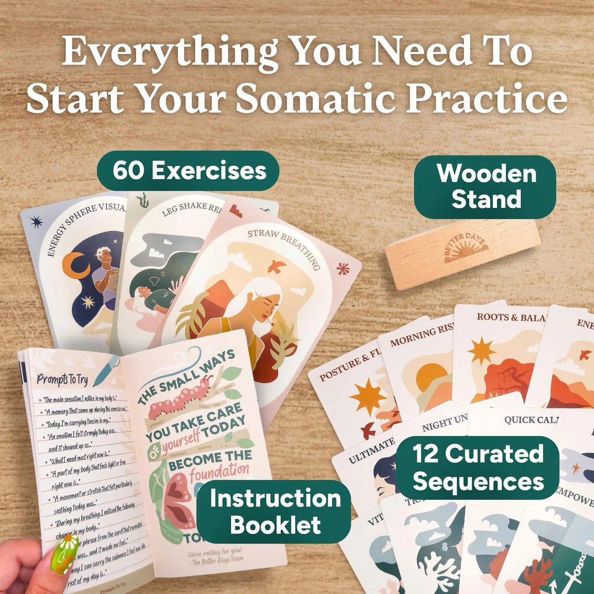 60 Somatic Practice Exercise Cards – image 6