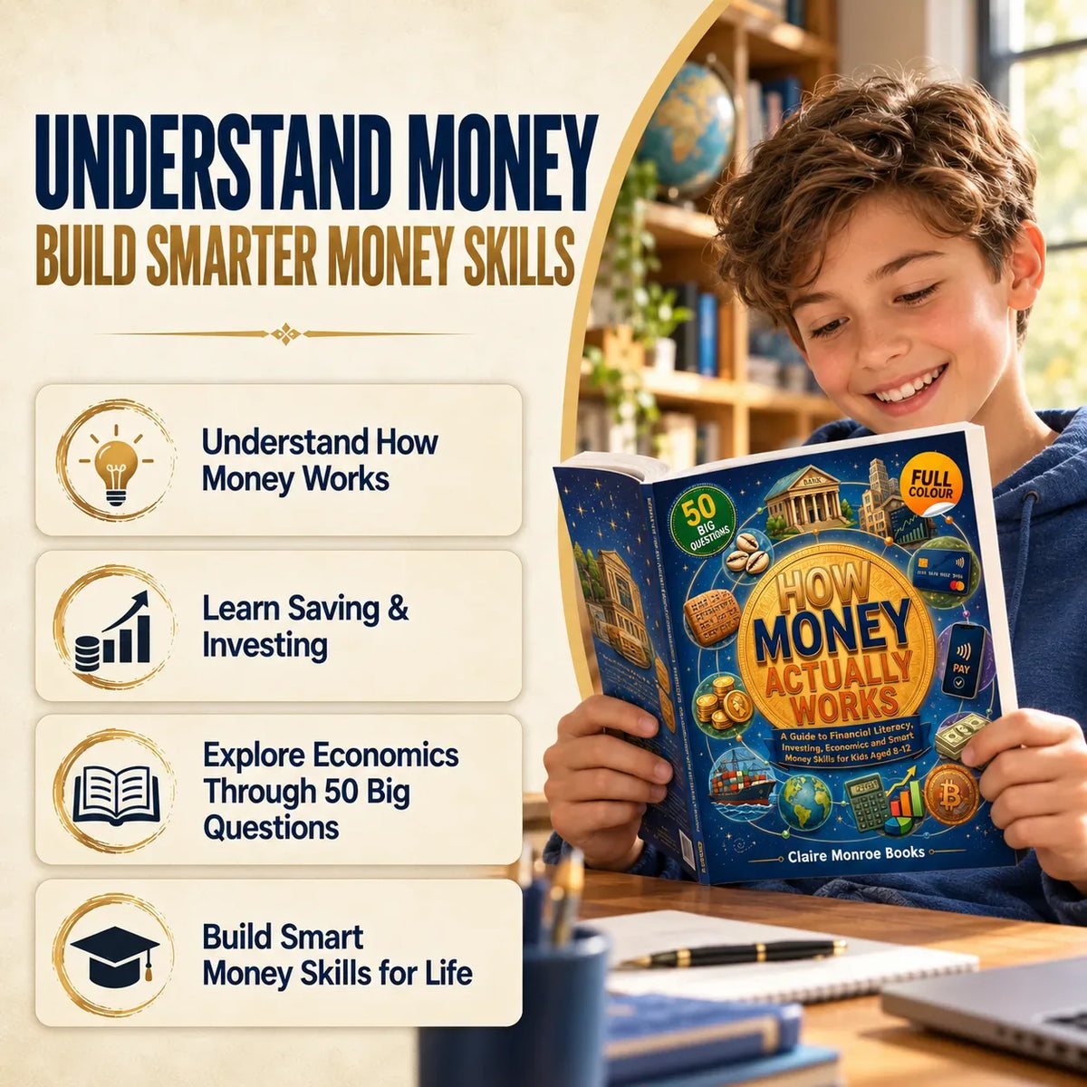 How Money Actually Works: Illustrated Money Learning Book for Kids, A5 — view 3